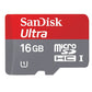 16GB Memory Card Sandisk Ultra High Speed MicroSD Class 10 MicroSDHC