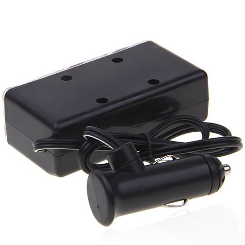 Car Charger Splitter DC Socket 2-Port USB Power Adapter Vehicle