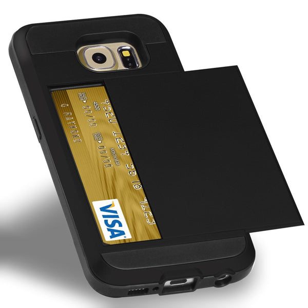 Case Hybrid Slim Fit Cover Reinforced Bumper Card ID Slot