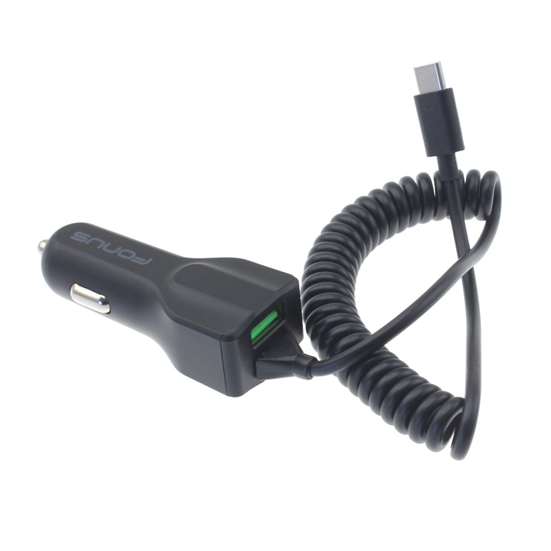 Car Charger 30W Type-C Power Adapter DC Socket