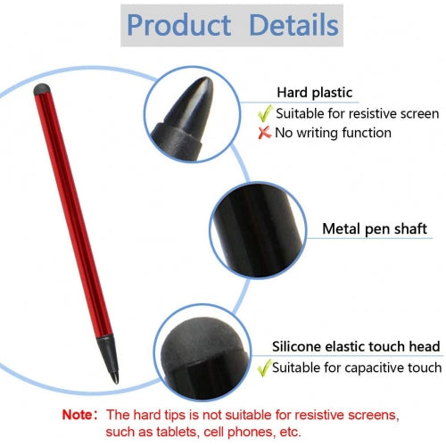 Red Stylus Capacitive and Resistive Pen Touch Compact Lightweight ...