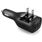 Car Home Charger 2-Port USB 2-in-1 Power Adapter DC Socket