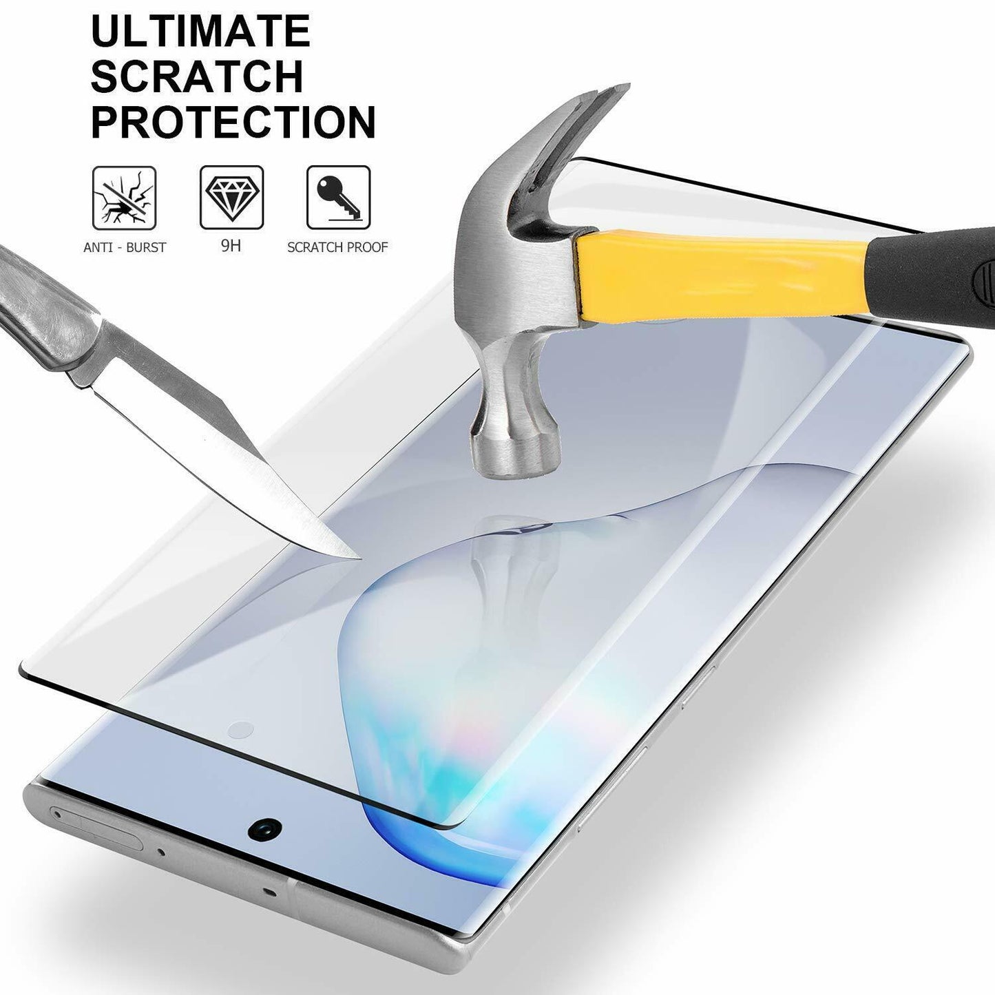 Screen Protector Tempered Glass 3D Curved Edge Full Cover HD Clear
