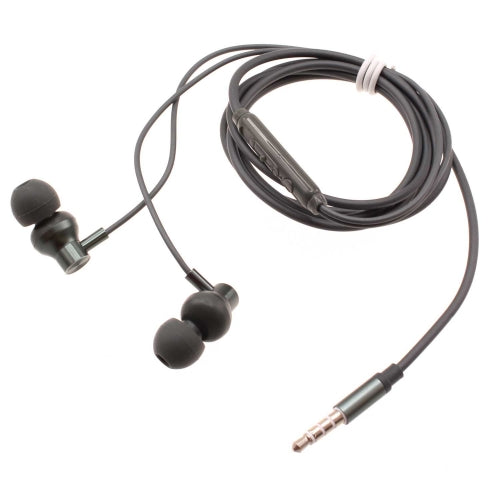 Wired Earphones Hi-Fi Sound Headphones Handsfree Mic Headset Metal Earbuds - OND75