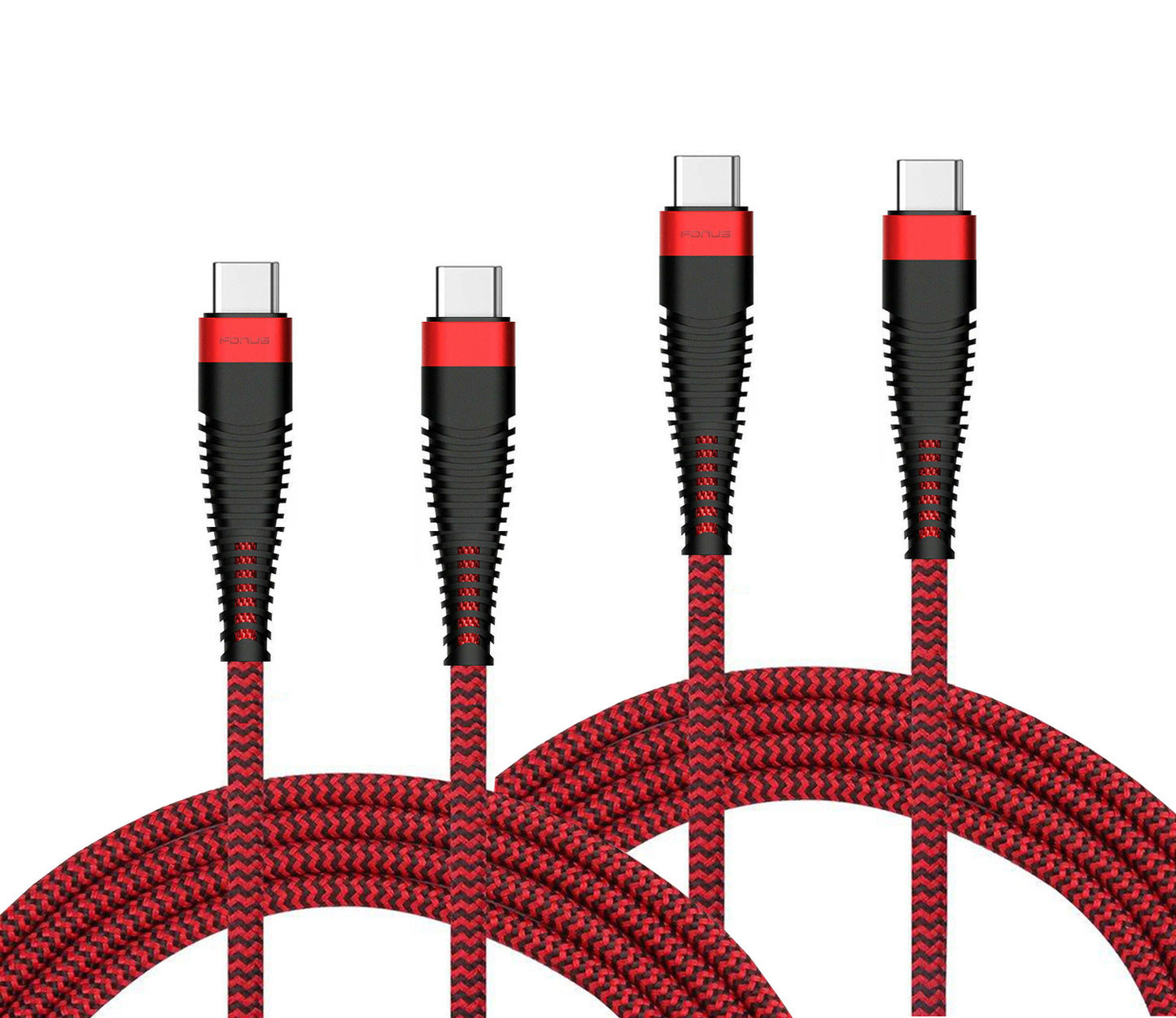 6ft and 10ft Long PD USB-C Cables Fast Charge TYPE-C to TYPE-C Cord Power Wire USB-C to USB-C Data Sync - ONY69