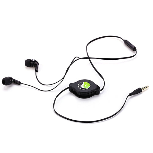 Earphones Retractable Type-C Adapter Headset Handsfree Mic Earbuds
