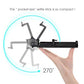 Wired Selfie Stick Monopod Remote Shutter Built-in Self-Portrait Extendable