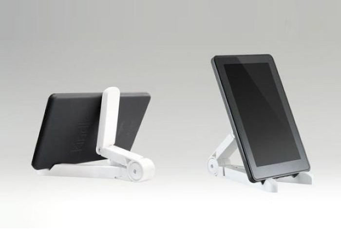White Tablet Stand Desktop Folding Travel Portable Holder