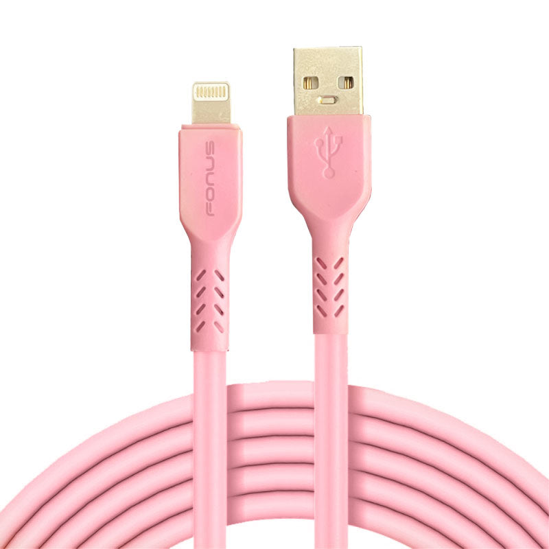 6ft Long USB Cable Charger Cord Power Wire Fast Charge Pink Sync - ONZ12