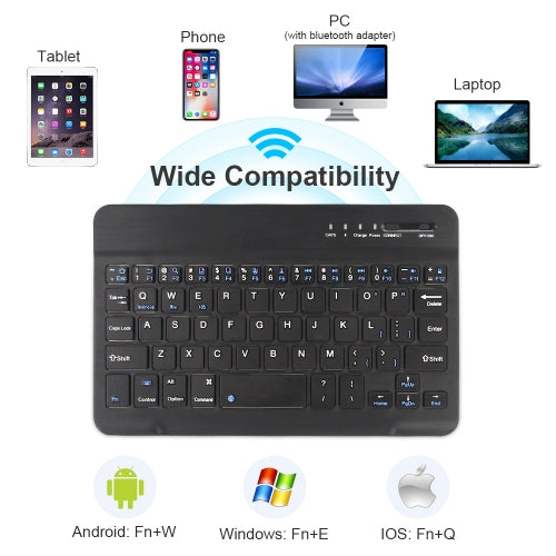Wireless Keyboard Ultra Slim Rechargeable Portable Compact