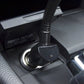 Car Mount FM Transmitter Charger Holder USB Port Dock Cradle Rotating with Remote Control
