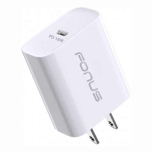 18W PD Home Charger Fast Type-C Power Adapter - White