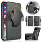 Belt Clip Case and 3 Pack Screen Protector Swivel Holster Tempered Glass Kickstand Cover 9H Hardness Anti-Glare - ONA49+3Z31