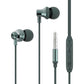 Wired Earphones Hi-Fi Sound Headphones Handsfree Mic Headset Metal Earbuds - OND75
