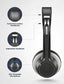 Wireless Over-Ear Headphones With Boom Microphone Headset Hands-free Earphones Noise Isolation - ONZ58