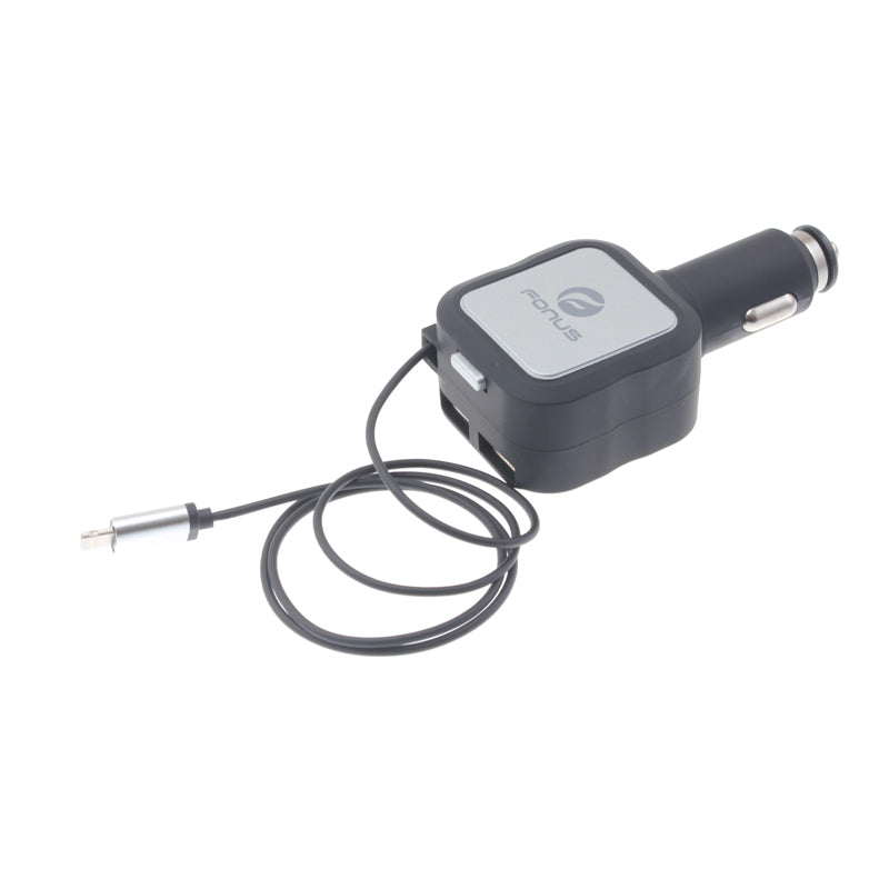 Retractable Car Charger 4in1 – Tannada
