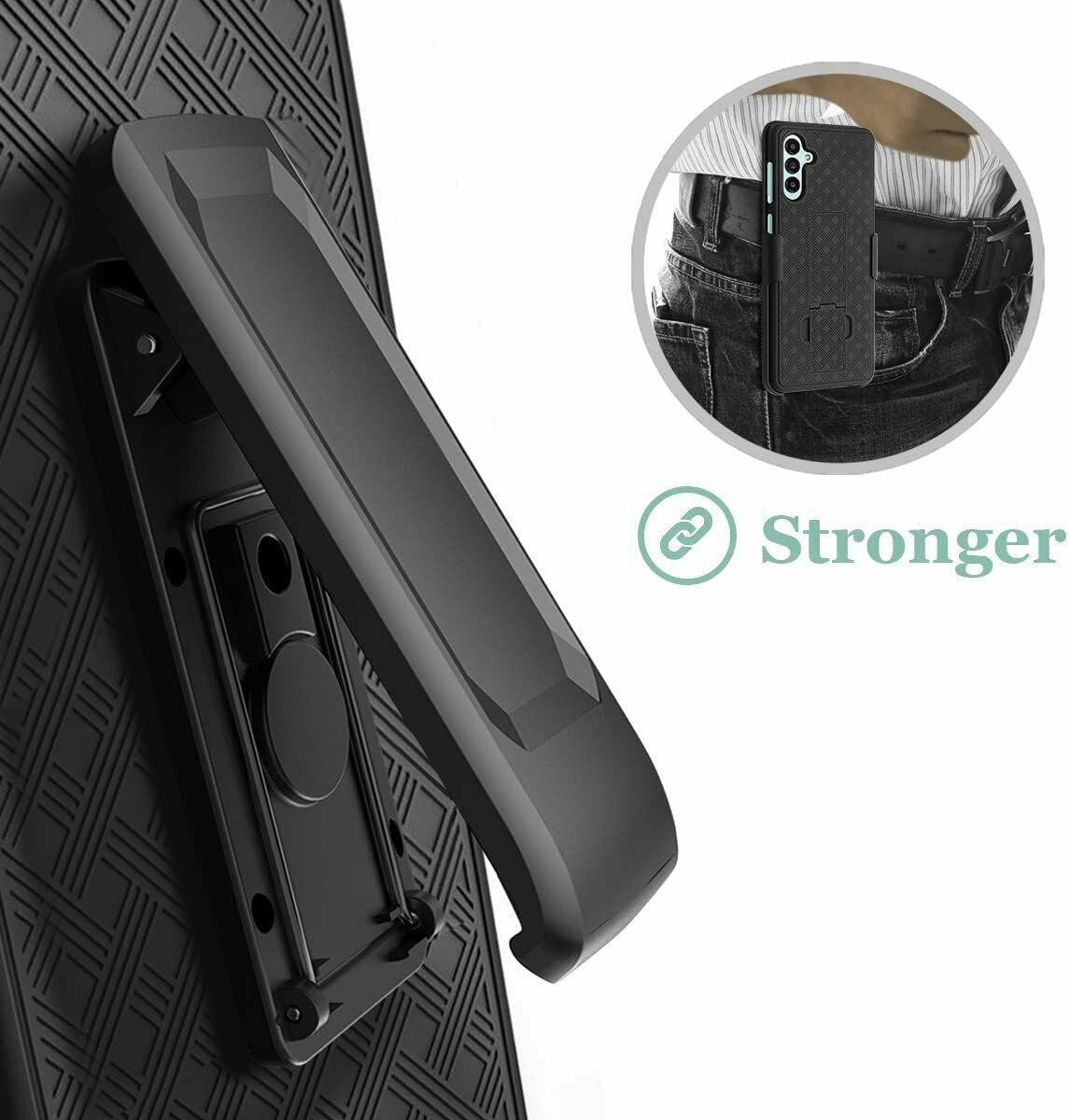Case Belt Clip Holster Swivel Cover Kickstand Armor - ONY01