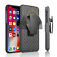 Belt Clip Case and 3 Pack Privacy Screen Protector Swivel Holster Tempered Glass Kickstand Cover Anti-Peep Anti-Spy - ONJ44+3R70