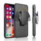 Belt Clip Case and 3 Pack Privacy Screen Protector Swivel Holster Tempered Glass Kickstand Cover Anti-Peep Anti-Spy - ONM27+3R72