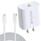 20W PD Home Charger Fast Type-C 6ft Long Cable Quick Power Adapter - ONA81