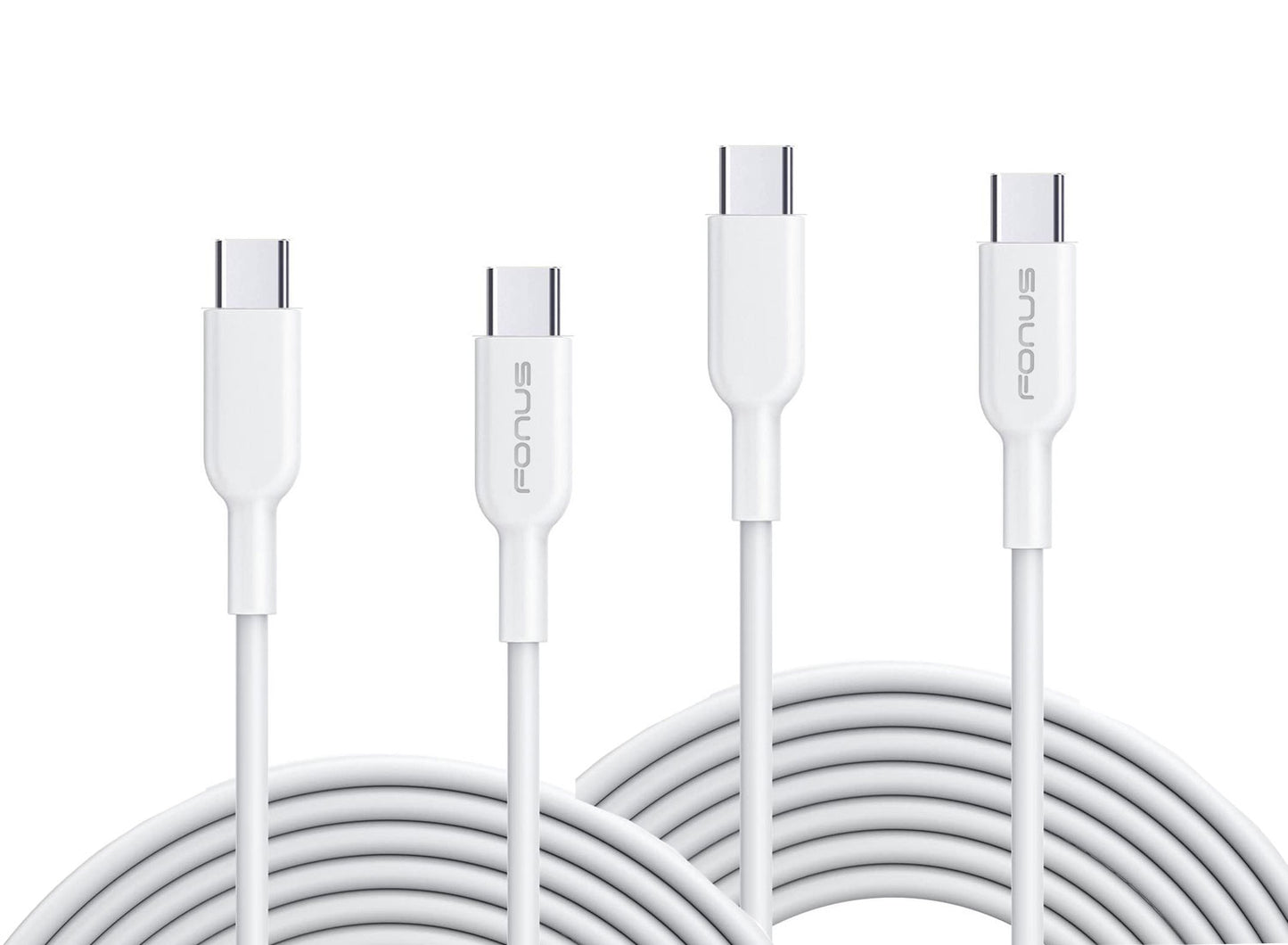 6ft and 10ft Long PD USB-C Cables Fast Charge TYPE-C to TYPE-C Cord Power Wire USB-C to USB-C Data Sync - ONY64