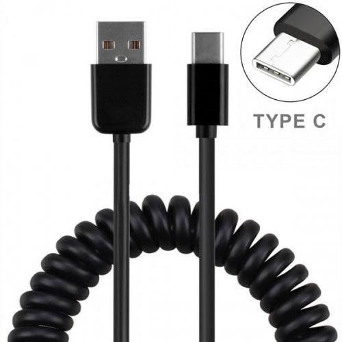 Car Charger 36W Fast 2-Port USB Coiled Cable Type-C Quick Charge - ONE39