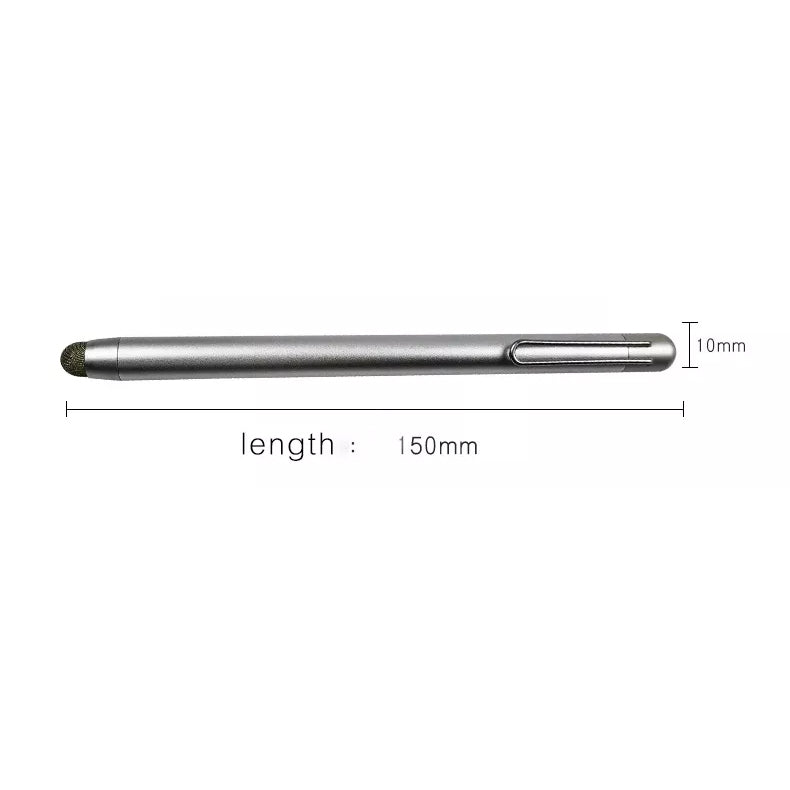 Stylus Touch Screen Pen Fiber Tip Aluminum Lightweight Silver Color - ONZ60
