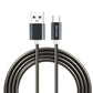 Metal USB Cable 3ft Charger Cord Power Wire MicroUSB