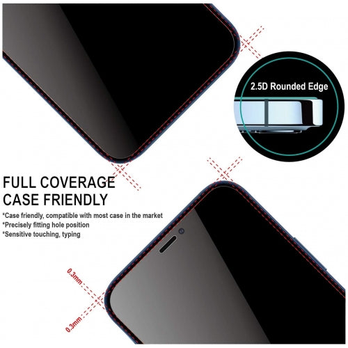 Privacy Screen Protector Tempered Glass Curved Anti-Spy Anti-Peep 3D Edge - ONG56