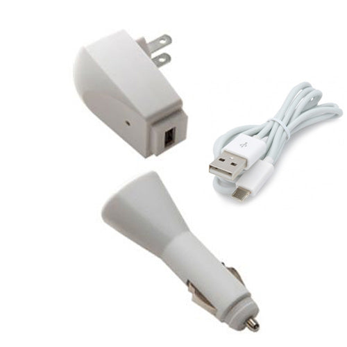 Car Home Charger USB Cable 3ft Power Adapter AC Plug
