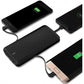 8000mAh Power Bank Charger Backup Battery Portable Built-in Cables