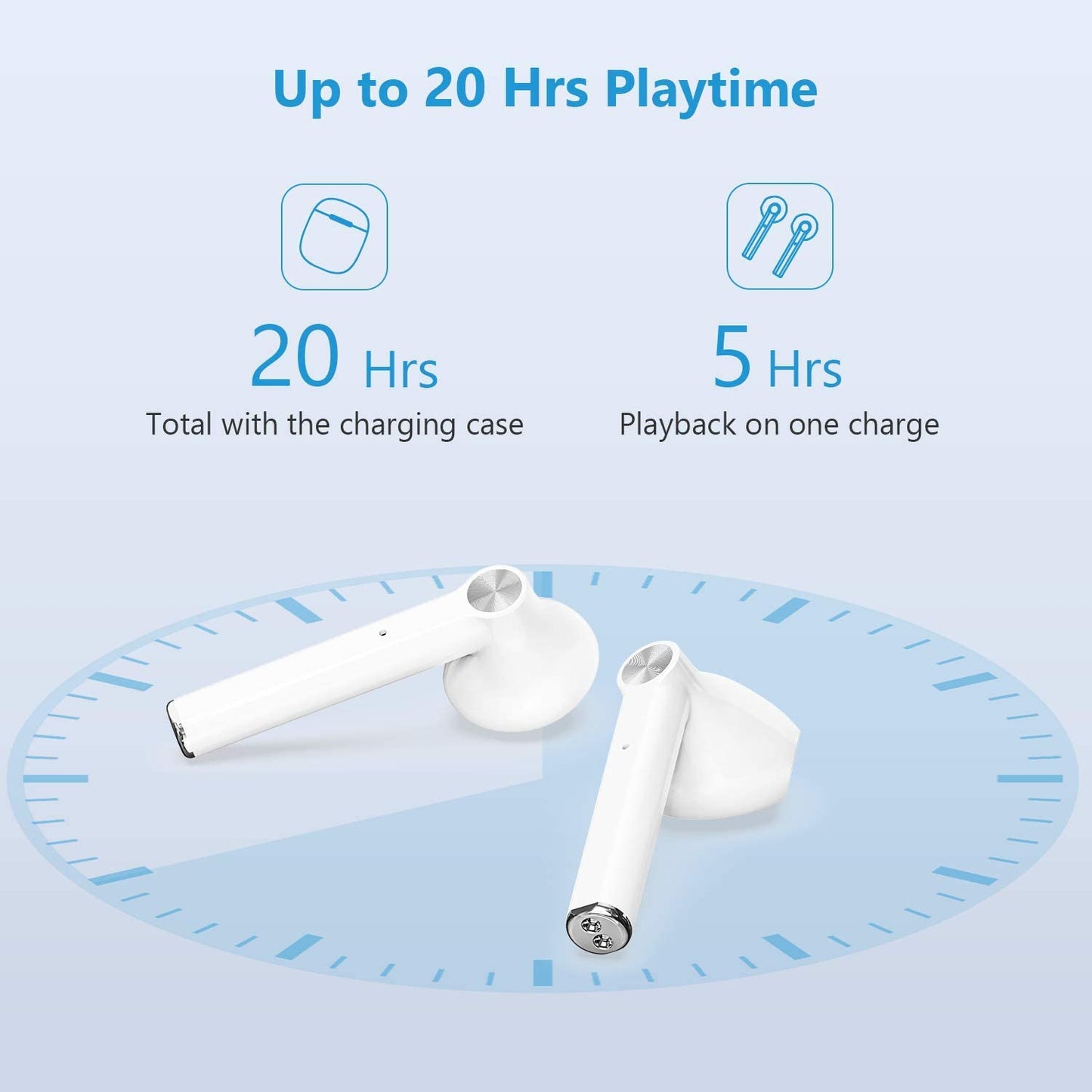 TWS Earphones Wireless Earbuds Headphones True Stereo Headset - ONXY6