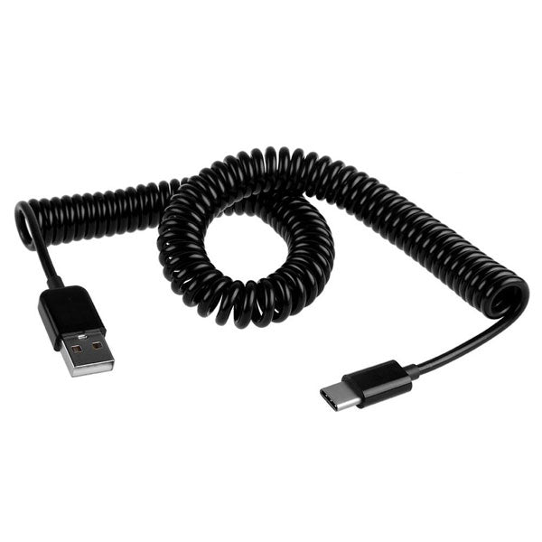 USB Cable Coiled Type-C Charger Cord USB-C