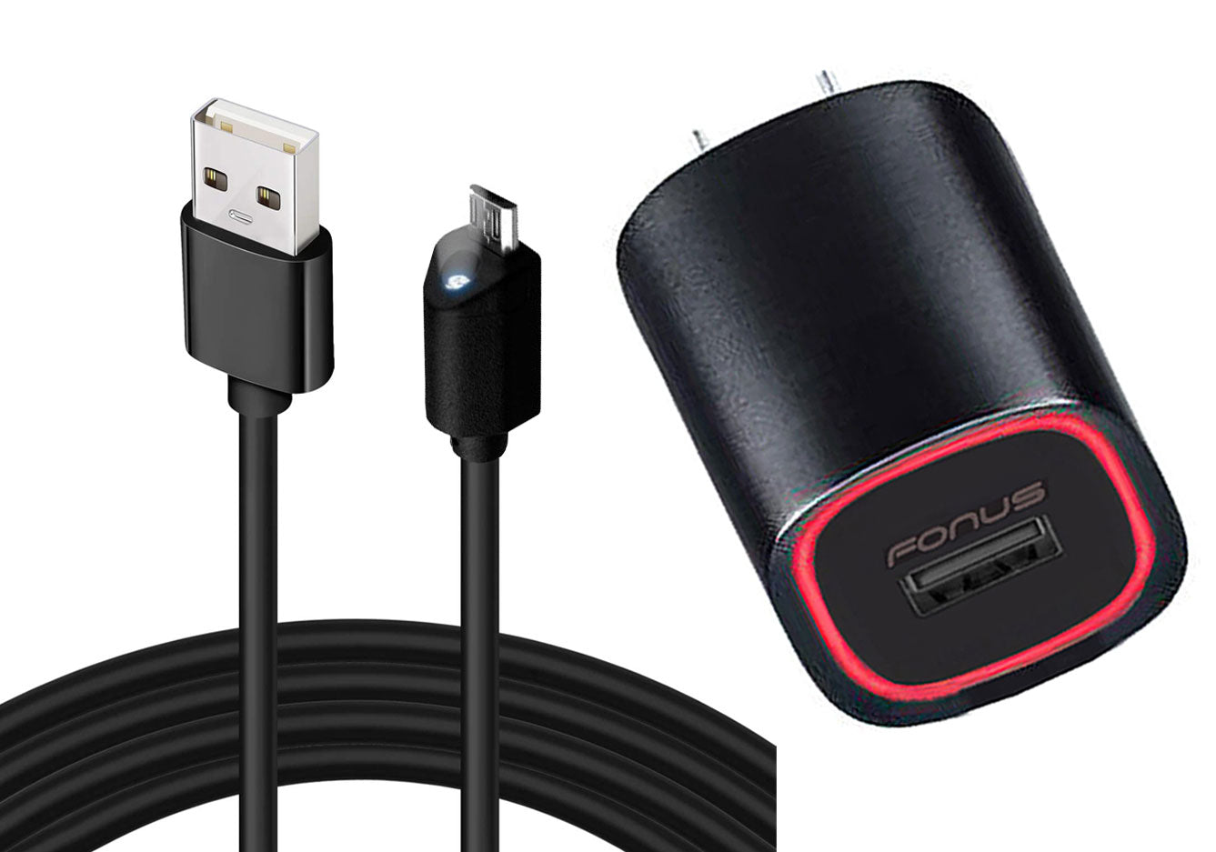 Home Charger 2.4A 6ft Cable Micro USB Wall Power – OdeMobile