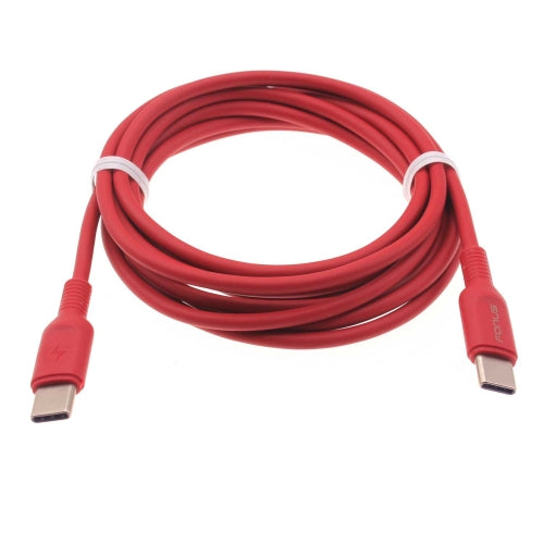 Red 6ft Long PD Cable USB-C to Type-C Fast Charger Cord Power Wire 1422-1