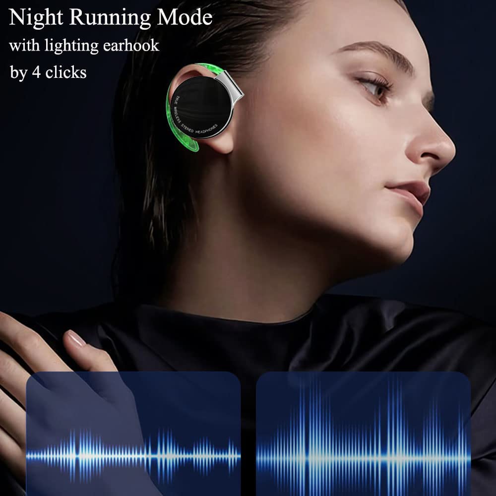 Ear-hook Wireless Earphones TWS Bluetooth Earbuds Over the Ear Headphones True Wireless Stereo Charging Case Hands-free Mic - ONZ41