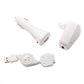 Car Home Charger USB Cable Retractable Power Adapter AC Plug