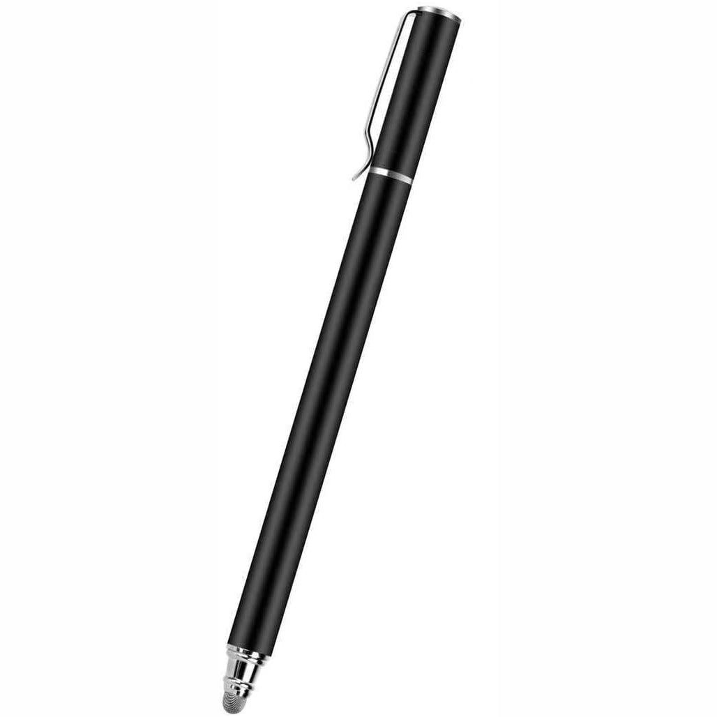 Stylus Touch Screen Pen Fiber Tip Aluminum Lightweight Black - ONZ49