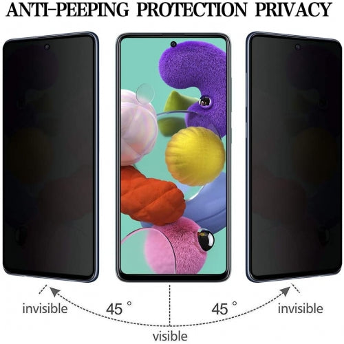 Privacy Screen Protector Tempered Glass Anti-Spy Anti-Peep 3D Edge Curved - ONT50