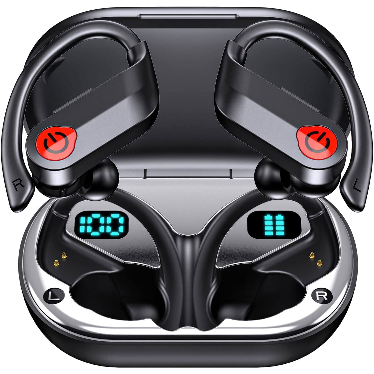 TWS Earphones Wireless Earhook Headphones Earbuds True Stereo Headset - ONY46