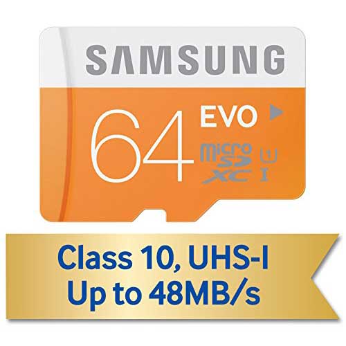 64GB Memory Card Samsung Evo High Speed MicroSD Class 10 MicroSDXC