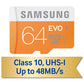 64GB Memory Card Samsung Evo High Speed MicroSD Class 10 MicroSDXC