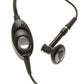 Mono Headset Wired Earphone Single Earbud 2.5mm Headphone Black