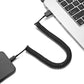 Coiled USB Cable Charger Cord Micro-USB to USB-C Adapter Power Wire Sync Black - ONK81