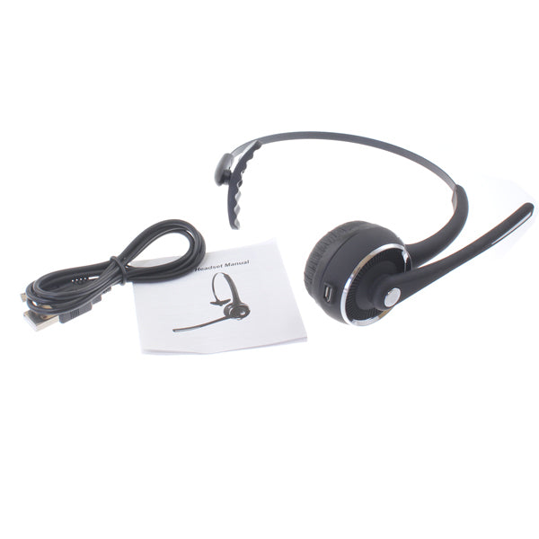 Wireless Headset Boom Microphone Headphone Hands-free Earphone Over-the-Head