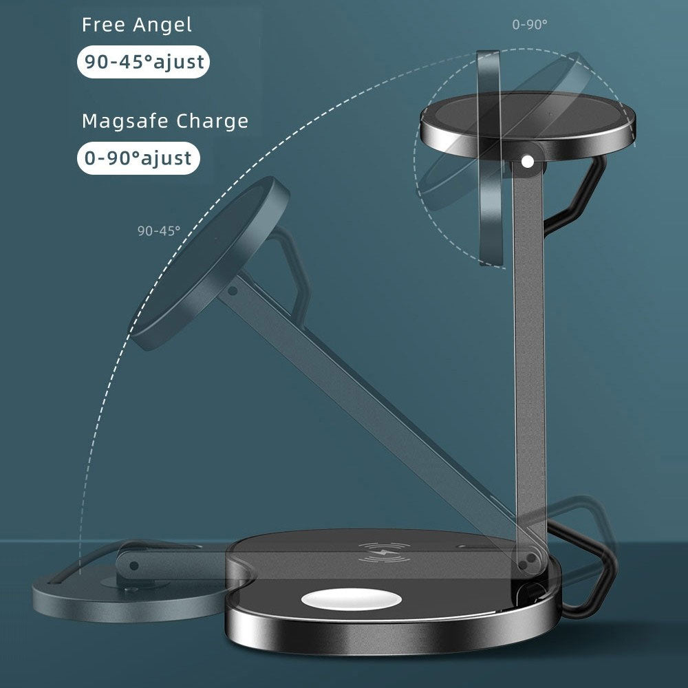 3-in-1 Magnetic Wireless Charger 15W Fast charge Foldable Stand Charging Pad - ONY81