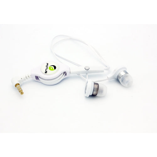 Retractable Earphones Headphones Hands-free Headset Handsfree Earbuds