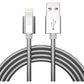Metal USB Cable 6ft Charger Cord Power Wire Long