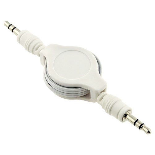 Aux Cable Retractable 3.5mm Adapter Car Stereo Aux-in Audio Cord